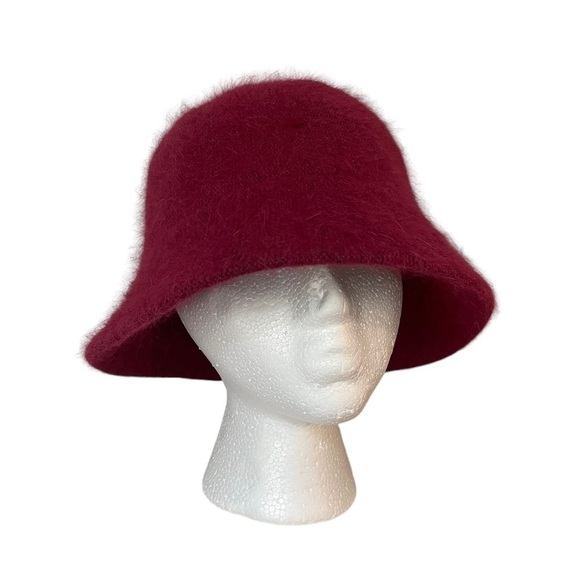 Nine West Bucket Hat Rabbit Angora & Wool Blend - Picture 3 of 7